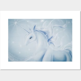 Sparkling unicorn Posters and Art